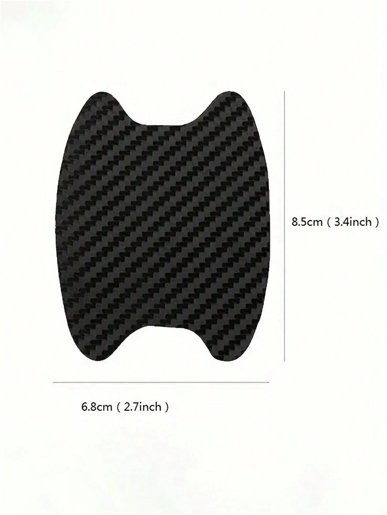 4pcs Car Door Handle Carbon Fiber Scratch-Resistant Protective Stickers, Car Door Handle Protector Covers, Specifically Designed For Door Handle Recessed Areas, Effectively Reduce Scratches Caused By