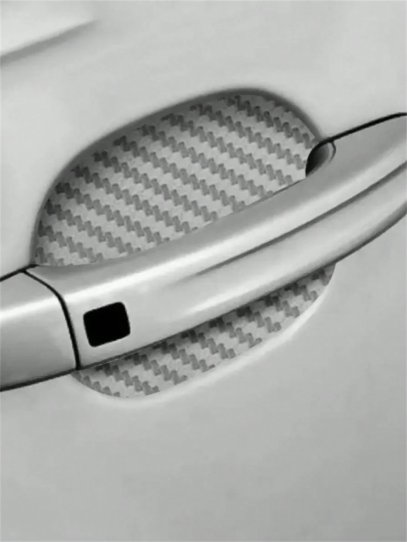 4pcs Car Door Handle Carbon Fiber Scratch-Resistant Protective Stickers, Car Door Handle Protector Covers, Specifically Designed For Door Handle Recessed Areas, Effectively Reduce Scratches Caused By