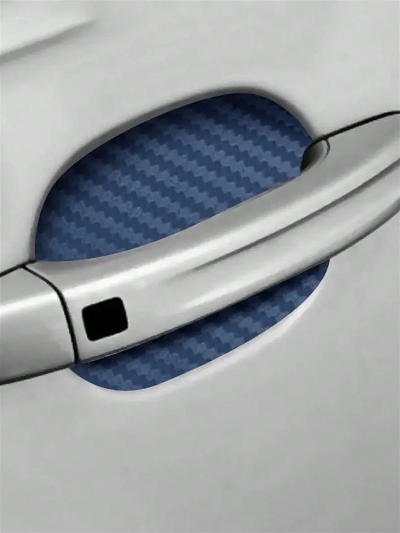 4pcs Car Door Handle Carbon Fiber Scratch-Resistant Protective Stickers, Car Door Handle Protector Covers, Specifically Designed For Door Handle Recessed Areas, Effectively Reduce Scratches Caused By