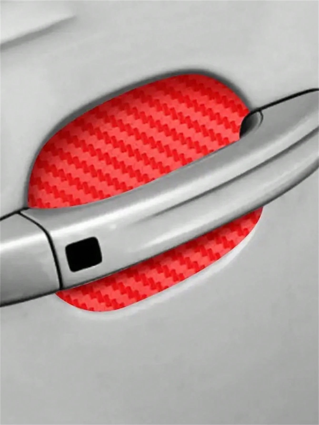 4pcs Car Door Handle Carbon Fiber Scratch-Resistant Protective Stickers, Car Door Handle Protector Covers, Specifically Designed For Door Handle Recessed Areas, Effectively Reduce Scratches Caused By