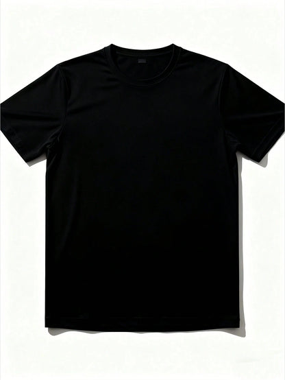 4pcs Men's & Women's 100% Cotton T-Shirts- Moisture-Wicking Breathable Summer Crew Neck Tees, For Outdoor Sports, Beach & Casual Wear- Unisex Solid Color Short Sleeve Shirts, Summer T Shirts, Class