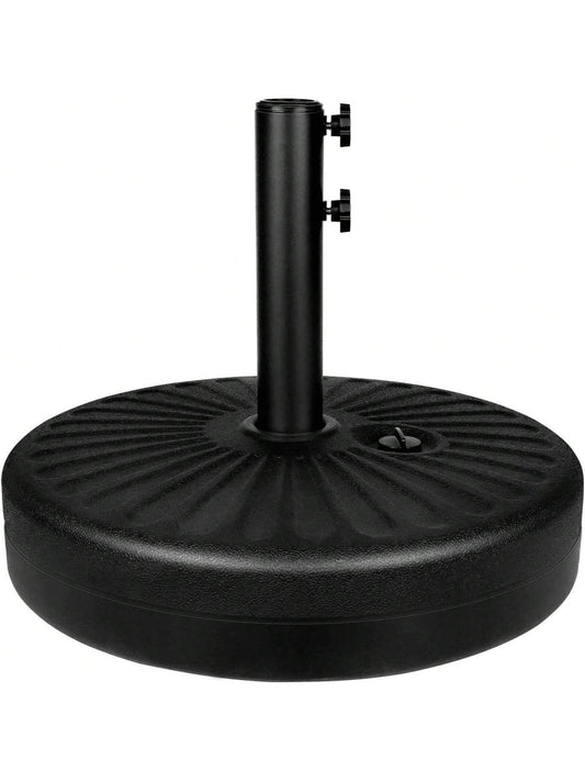 50Lbs Patio Umbrella Base, Outdoor Umbrella Stand Water Filled Stand, Market Patio Outdoor Heavy Duty Umbrella Holder (Black)
