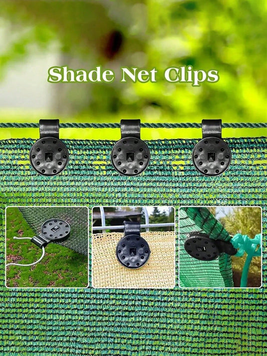50pcs Shade Cloth Clips, Suitable For Mesh Shade Cloth In Garden, Backyard, Greenhouse And Other Locations