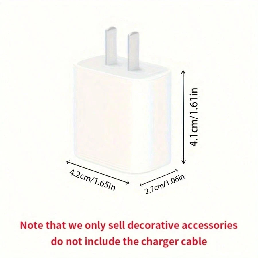 5pcs Coffee Series Cartoon Charger Protector Case, 1.5m Data Cable Anti-Bending Wrap Cord, Compatible With Apple 16/17 Pro 20W Charger Protector, Great Gift