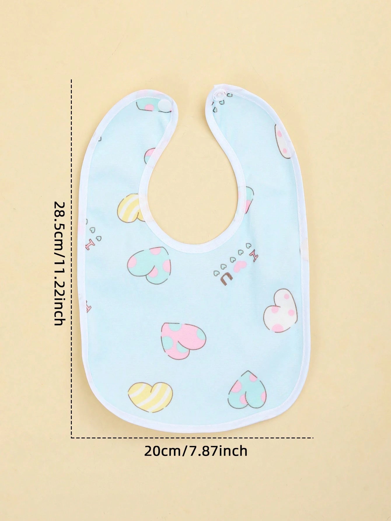 5pcs/Pack Random Blue Tone Crystal Velvet Baby Bibs, Soft Skin-Friendly Printed Pattern U-Shaped Drool Bibs