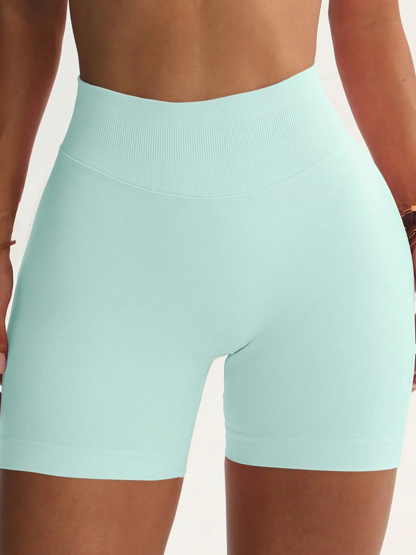 6pcs Women's Tummy Control Butt Lifting Running Training Fitness Yoga Outdoor Sports Shorts, Spring Summer Autumn Fitness Set, Gym Double Layer Shorts, Athleisure
