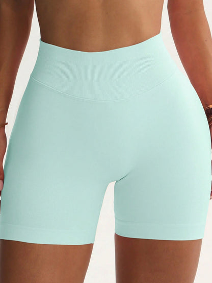 6pcs Women's Tummy Control Butt Lifting Running Training Fitness Yoga Outdoor Sports Shorts, Spring Summer Autumn Fitness Set, Gym Double Layer Shorts, Athleisure