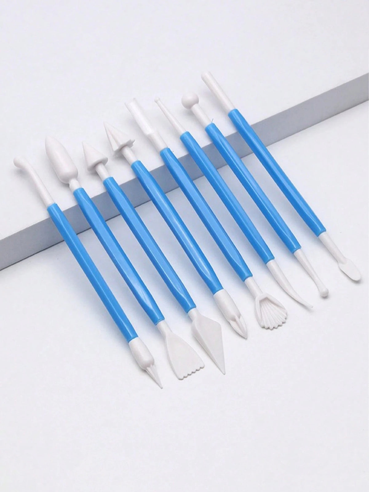 8pcs Blue Clay Sculpting Tools, Plastic Modeling Knives