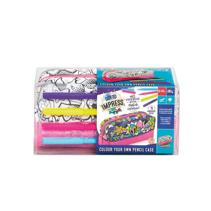 ADDO Out To Impress Colour Your Own Pencil Case