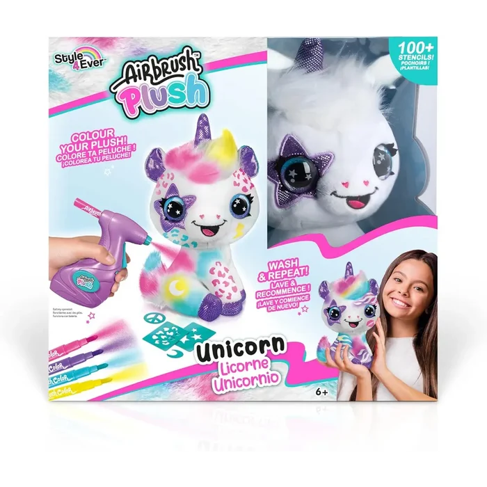 Airbrush Plush Unicorn Battery Operated