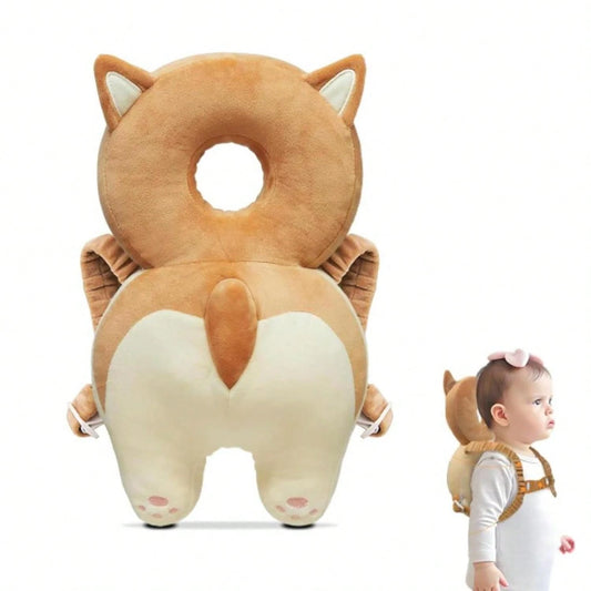 Baby Head Protector,Adjustable Baby Head Protection Backpack (Corgi)