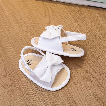 Baby Sandals 0-15M, Bow Decor Toddler First Walking Shoes
