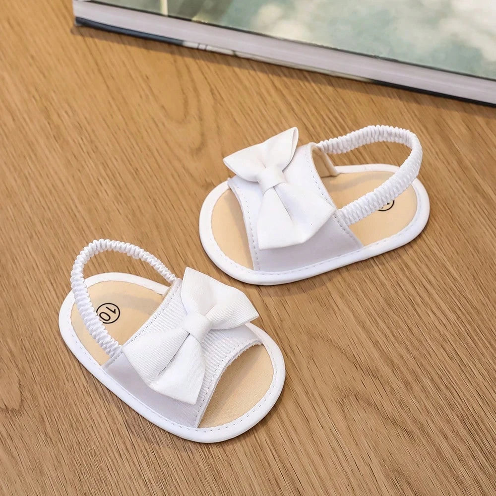 Baby Sandals 0-15M, Bow Decor Toddler First Walking Shoes