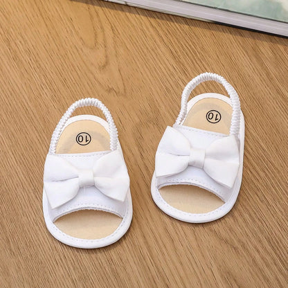 Baby Sandals 0-15M, Bow Decor Toddler First Walking Shoes