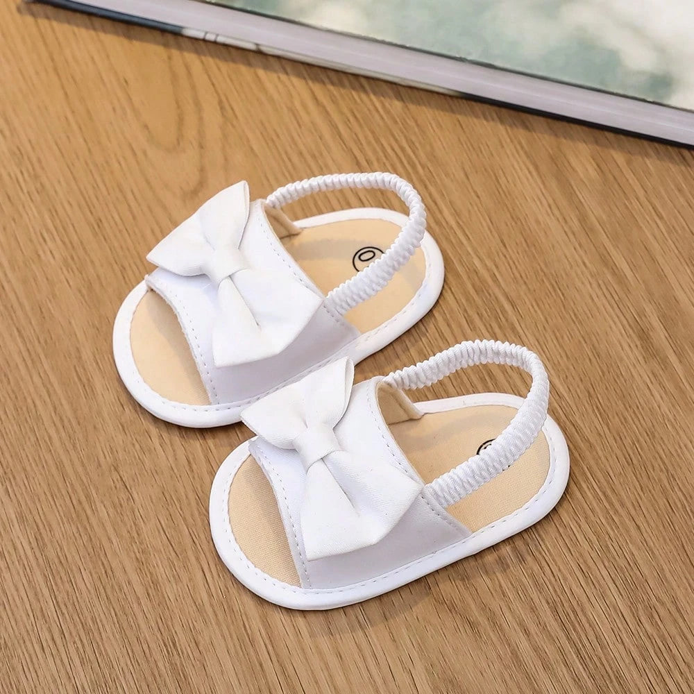 Baby Sandals 0-15M, Bow Decor Toddler First Walking Shoes