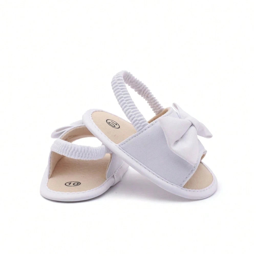 Baby Sandals 0-15M, Bow Decor Toddler First Walking Shoes