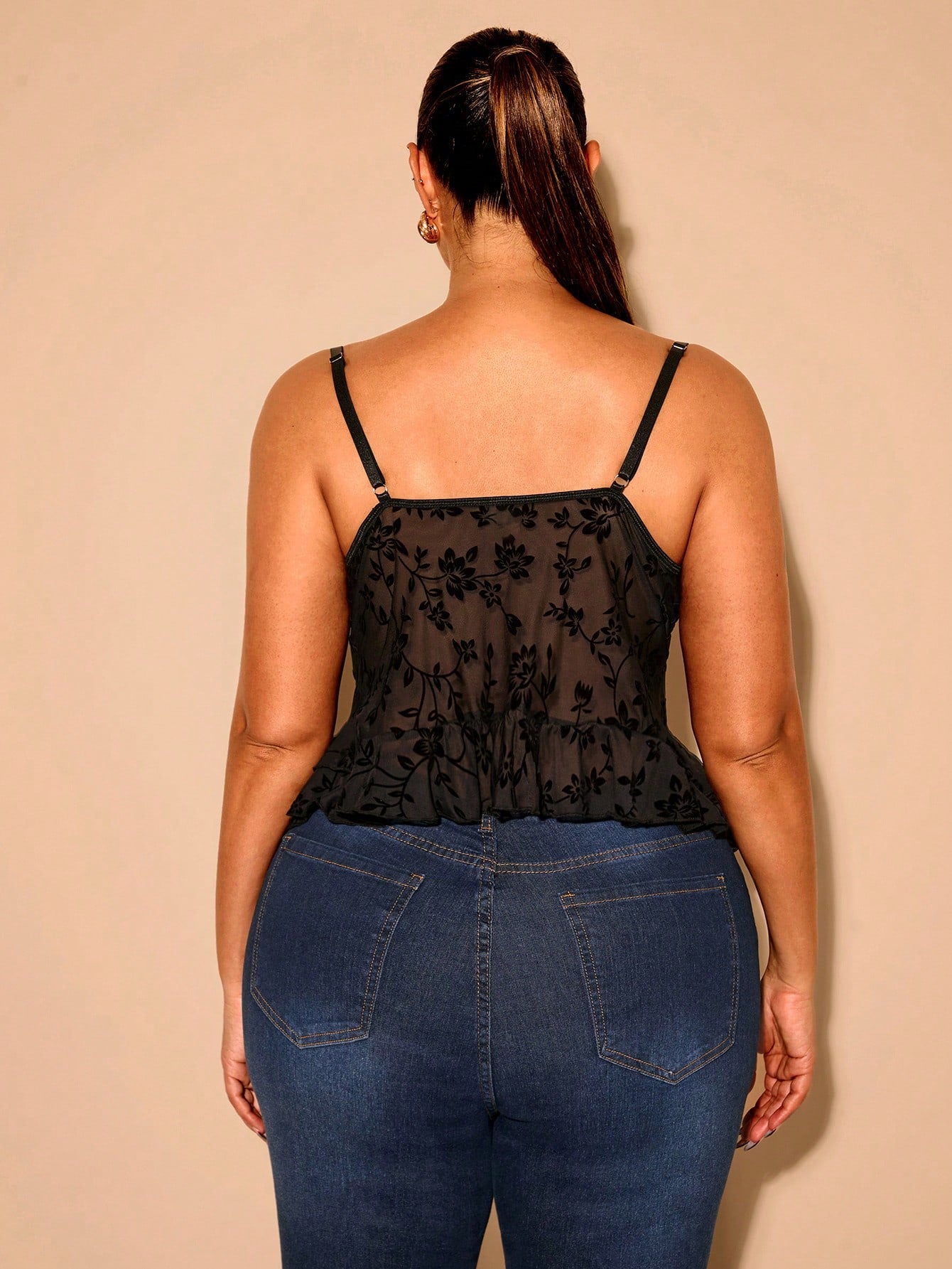 BAE Plus Size Women Spaghetti Strap Asymmetrical Hem Cami Top, Summer, Elegant Holiday Party, Birthday, Valentine's Day
