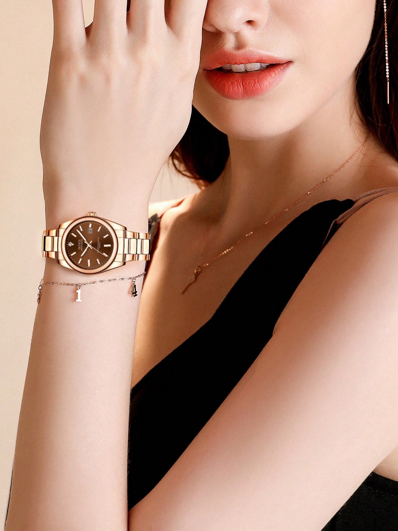 BAISHIQI 1pc Women's Fashionable And Minimalist Watch, High-Quality Quartz Stainless Steel Strap, Date, Luminous Hands, 3ATM Waterproof, Elegant Wo Gift+Free Steel Strip Cutting Tool+Free Box