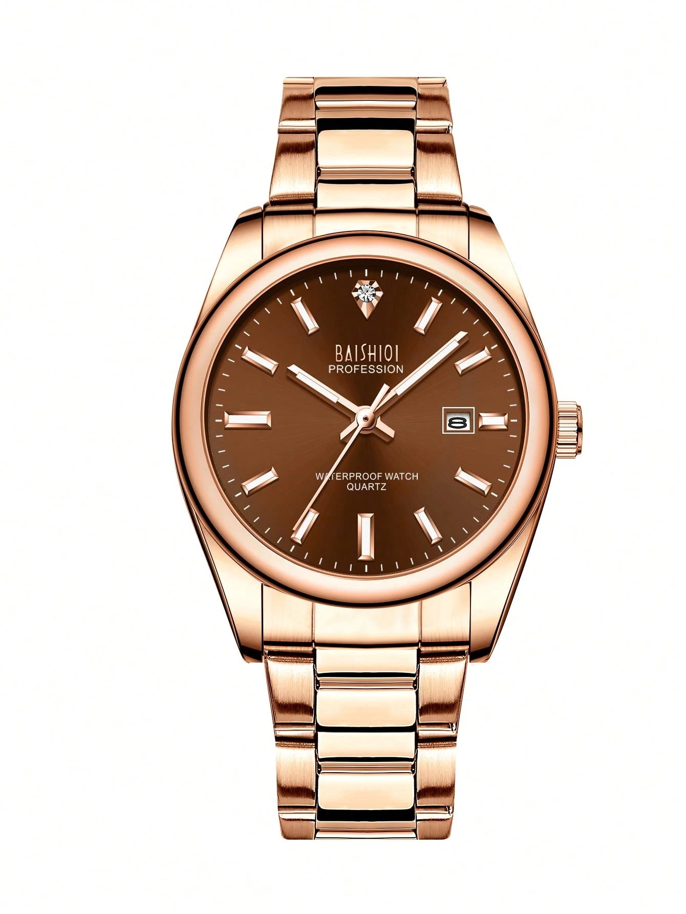 BAISHIQI 1pc Women's Fashionable And Minimalist Watch, High-Quality Quartz Stainless Steel Strap, Date, Luminous Hands, 3ATM Waterproof, Elegant Wo Gift+Free Steel Strip Cutting Tool+Free Box