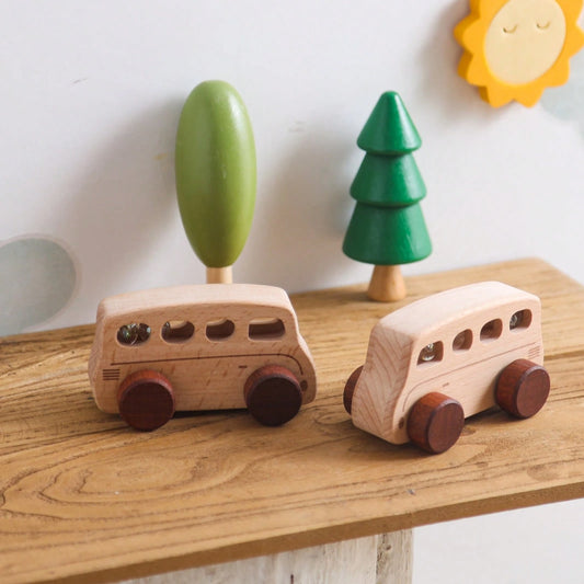 Ball Toy Car Bus Ball Slide Toy, Sightseeing Exploration Interactive Play, Transportation Recognition Early Education Enlightenment, Home Stress Relief Soothing Small Toy, Color And Shape Recognition