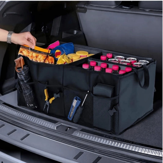 BDTGP 1 Car Folding Trunk Organizer- Made Of Premium Oxford Fabric, Durable Polyester Fiber, Spacious, Foldable, Easy To Install, Compact Storage- Organizing Essentials And Accessories
