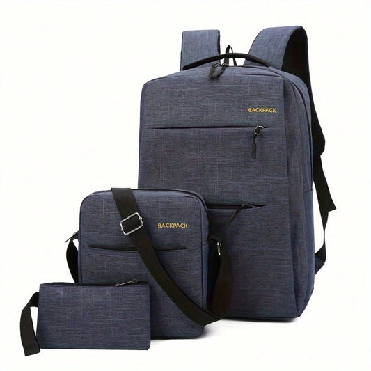Best Seller New College Student Computer Bag Gift For Men And Women 1 Set Of Travel Laptop Backpack, Business Durable Laptop Bag