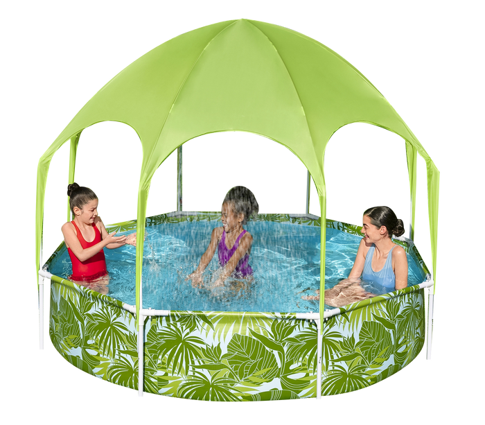 Bestway Steel Pro UV Careful Splash-in-Shade Round Above Ground Play Pool Assorted Design - 244x51cm