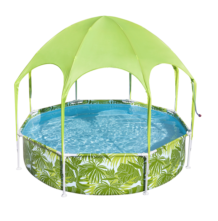 Bestway Steel Pro UV Careful Splash-in-Shade Round Above Ground Play Pool Assorted Design - 244x51cm