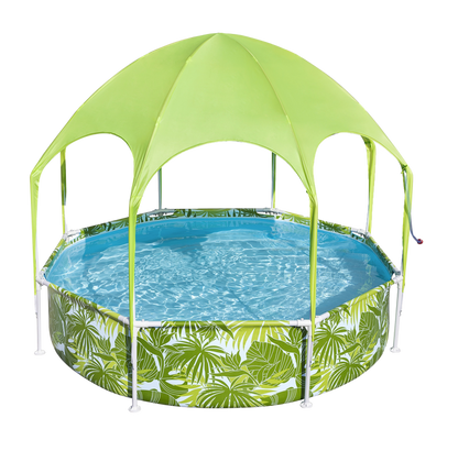 Bestway Steel Pro UV Careful Splash-in-Shade Round Above Ground Play Pool Assorted Design - 244x51cm
