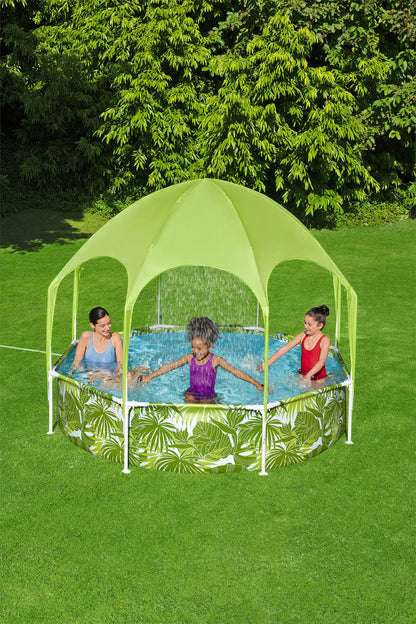 Bestway Steel Pro UV Careful Splash-in-Shade Round Above Ground Play Pool Assorted Design - 244x51cm