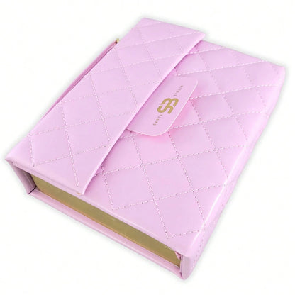 Biblia Cartera Con Broche Magnético Compacta RV1960, Imit Piel Lila Con Asa De Mano