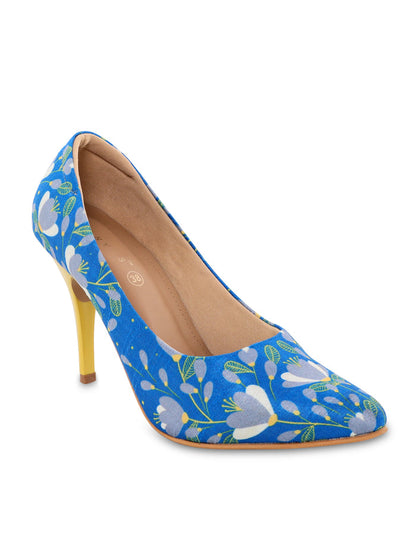Blue Digital Art Pumps