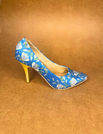 Blue Digital Art Pumps