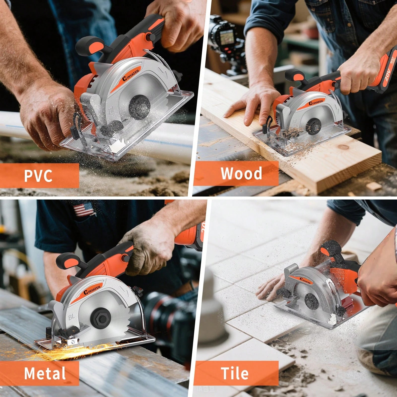 Brushless Compact Lightweight One-Hand Circular Saw Kit With Up To 6,900 RPM,45° Bevel Capacity, Max Cutting Depth 1.77inch,Includes Saw Blade,2.0Ah Battery And Charger,Electric Circular Saw For Wood