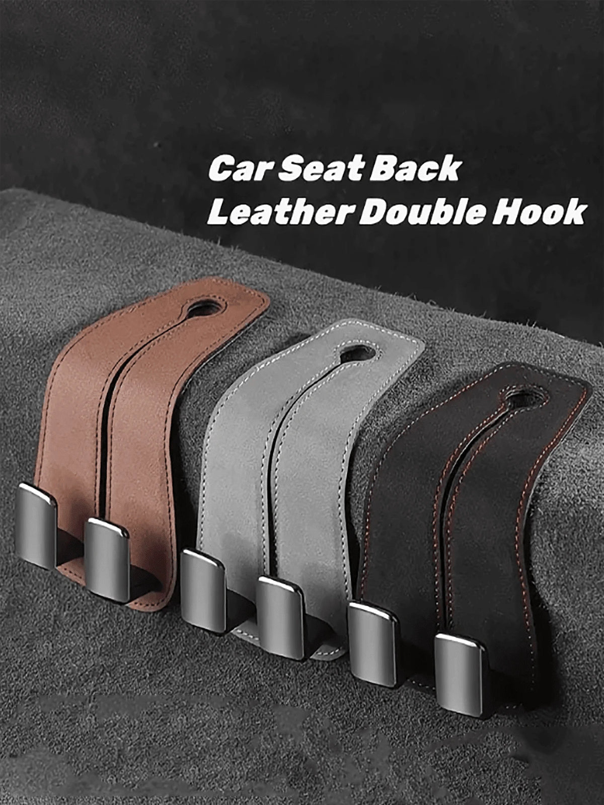 Car-Mounted Multi-Functional Hook, Double-Hook Seat-Back Organizer, Car Storage Hook, Double-Sided Car-Mounted Hook, Car Bracket
