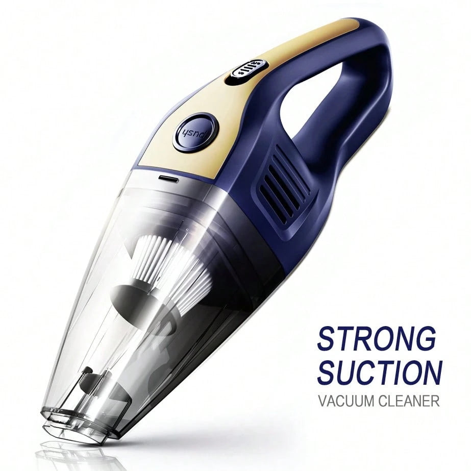 CascadeVac Handy Vacuum Cleaner Handheld Vacuum Cleaner For The Family Car, Powerful Suction USB Charging Mini Cleaning Vacuum Cleaner, Has A Variety Of Accessories For The Car, Home, Office And Other