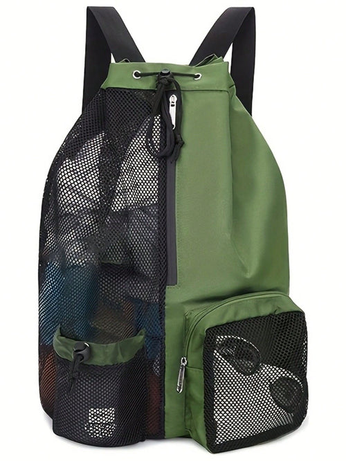 Casual Minimalist Beach Bag, Easy To Carry, Multi-Pocket Design, Multi-Functional Travel Bag, Suitable For Festivals/Holidays/Holidays, Versatile Outdoor Bag, Suitable For Both Men And Women