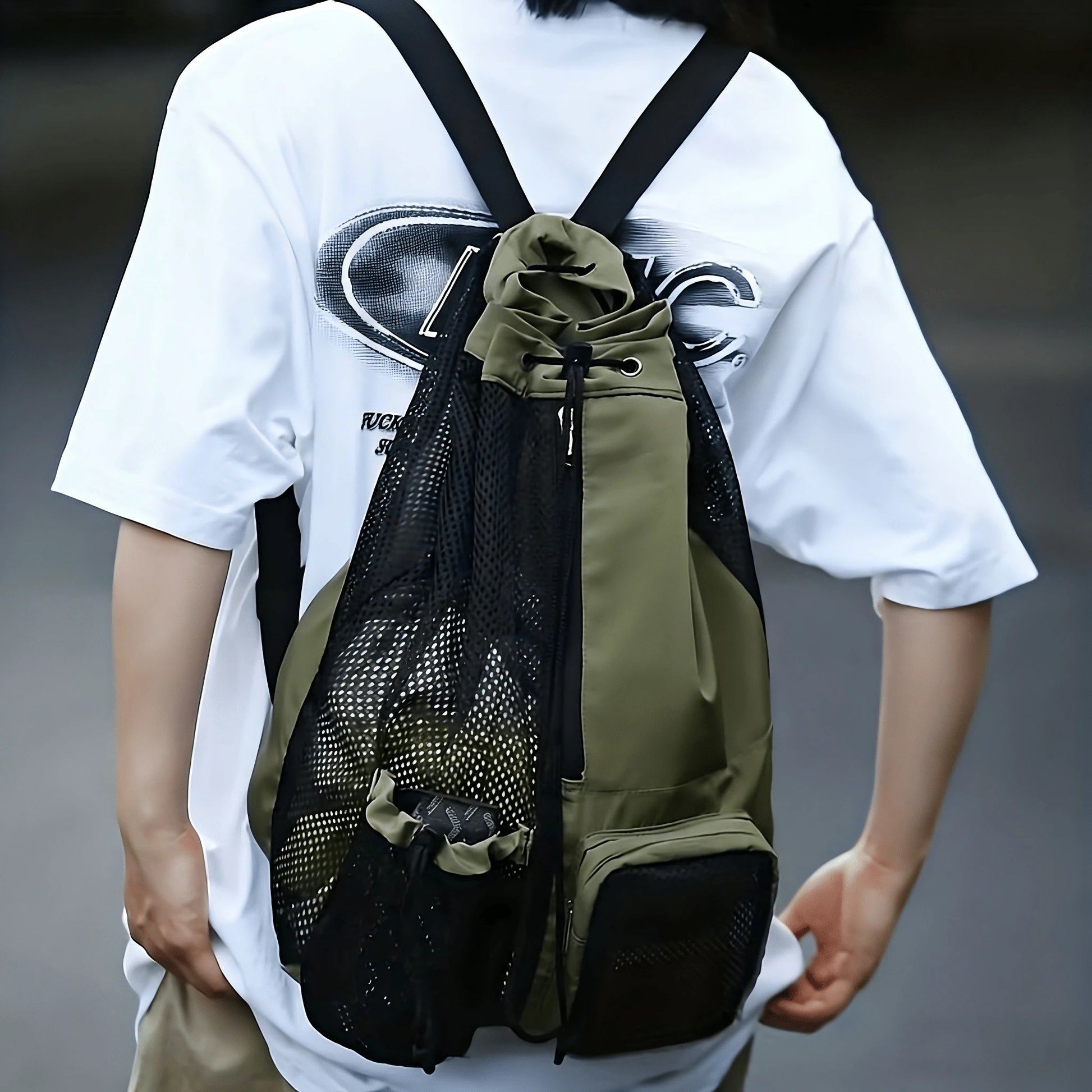 Casual Minimalist Beach Bag, Easy To Carry, Multi-Pocket Design, Multi-Functional Travel Bag, Suitable For Festivals/Holidays/Holidays, Versatile Outdoor Bag, Suitable For Both Men And Women