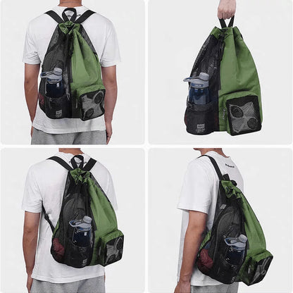 Casual Minimalist Beach Bag, Easy To Carry, Multi-Pocket Design, Multi-Functional Travel Bag, Suitable For Festivals/Holidays/Holidays, Versatile Outdoor Bag, Suitable For Both Men And Women
