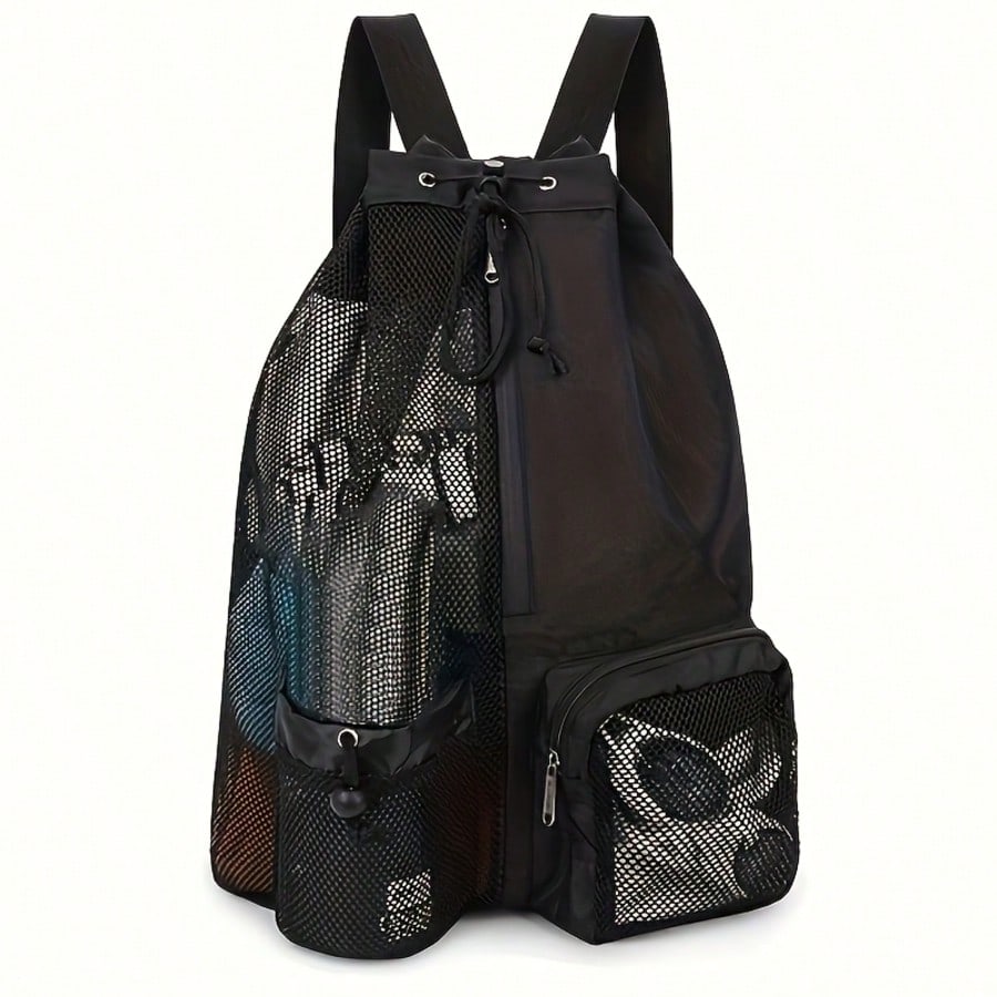Casual Minimalist Beach Bag, Easy To Carry, Multi-Pocket Design, Multi-Functional Travel Bag, Suitable For Festivals/Holidays/Holidays, Versatile Outdoor Bag, Suitable For Both Men And Women