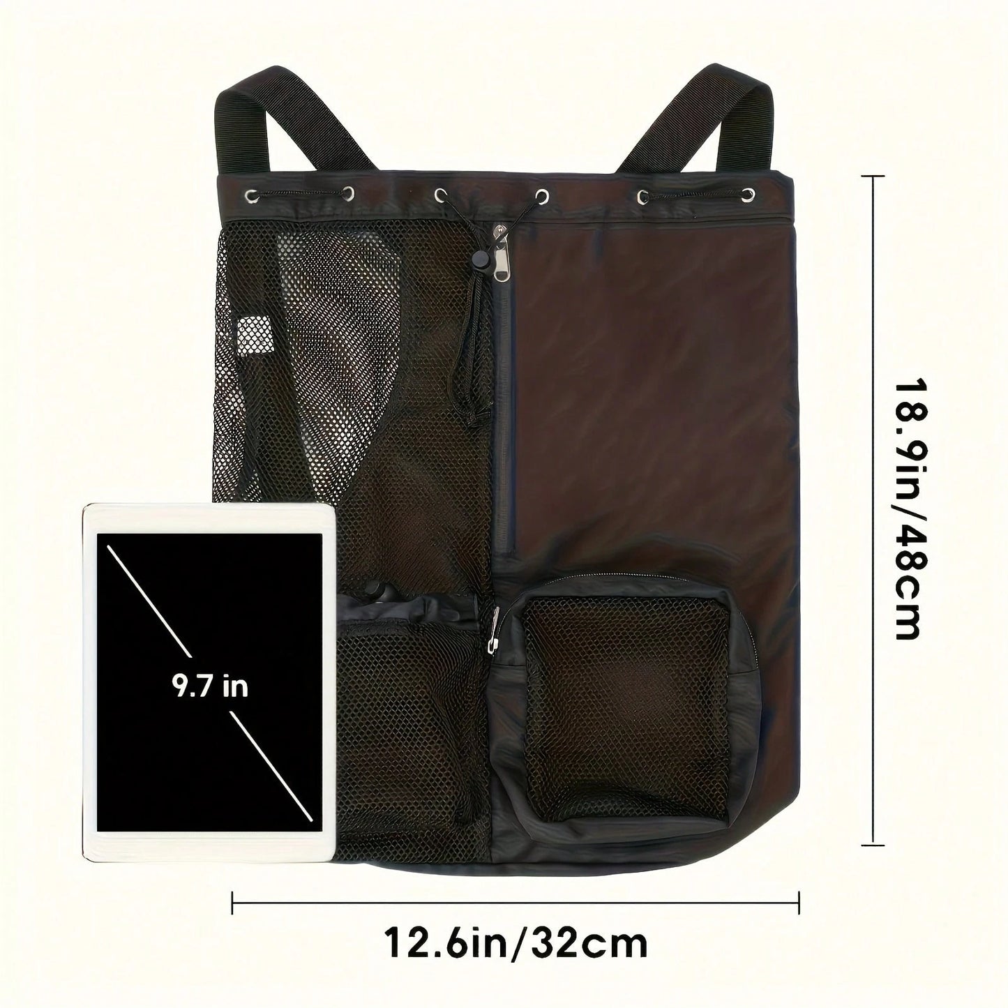 Casual Minimalist Beach Bag, Easy To Carry, Multi-Pocket Design, Multi-Functional Travel Bag, Suitable For Festivals/Holidays/Holidays, Versatile Outdoor Bag, Suitable For Both Men And Women