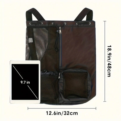 Casual Minimalist Beach Bag, Easy To Carry, Multi-Pocket Design, Multi-Functional Travel Bag, Suitable For Festivals/Holidays/Holidays, Versatile Outdoor Bag, Suitable For Both Men And Women