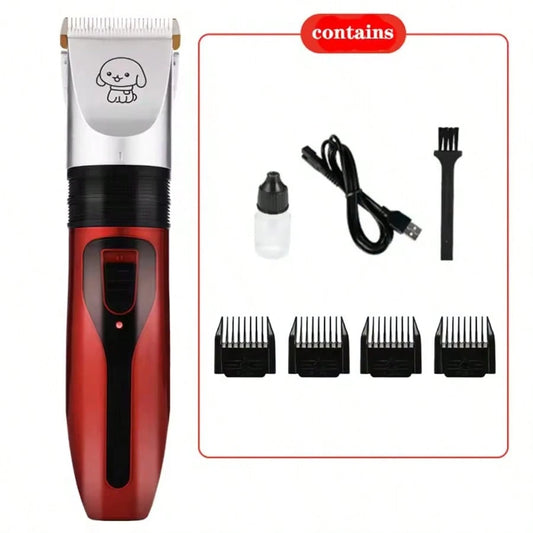 CGECGE Electric Pet Hair Clipper, A Special Clipper For Dogs And Cats, With Multiple Adjustable Speeds And A Quiet Design. It Includes An Adjustable Blade Head And A Guide Comb, USB Fast Charging, A H