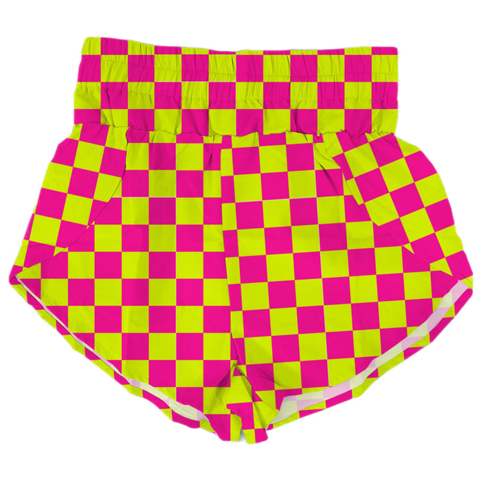 Checkered Track Shorts