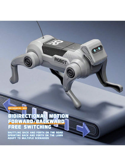Christmas Robot Dog Gift For Kids, Interactive Robotic Puppy With Voice Control & Remote Life-Like Walking Barking Toy For Boys Girls Age 3-8