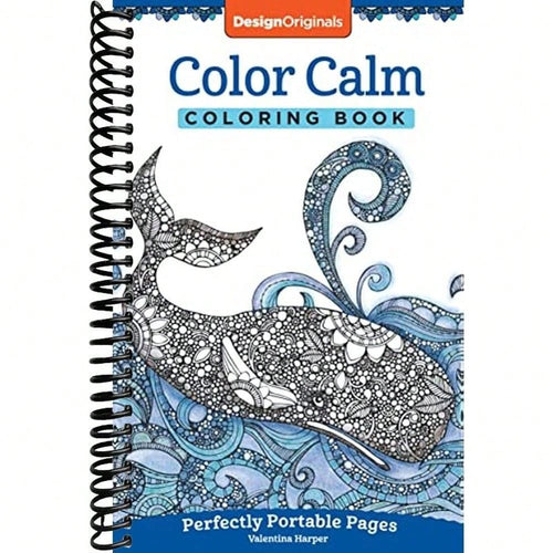 Color Calm Coloring Book: Perfectly Portable Pages (On-The-Go Coloring Book) (Design Originals) Extra-Thick Perforated Paper; Convenient 5x8 Size Is