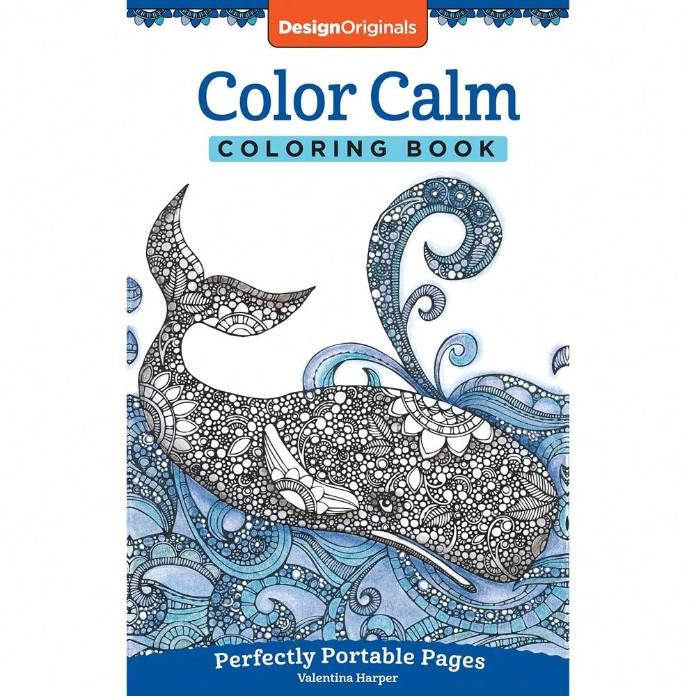 Color Calm Coloring Book: Perfectly Portable Pages (On-The-Go Coloring Book) (Design Originals) Extra-Thick Perforated Paper; Convenient 5x8 Size Is