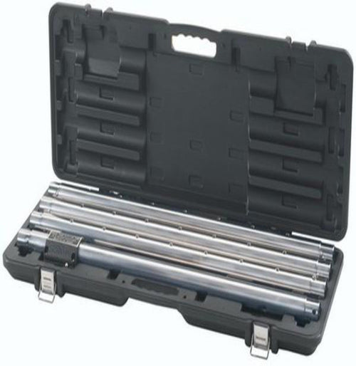 Crain 498E Empty Power Stretcher Tube Case with high-density blow-molded plastic construction and recessed latches for secure storage