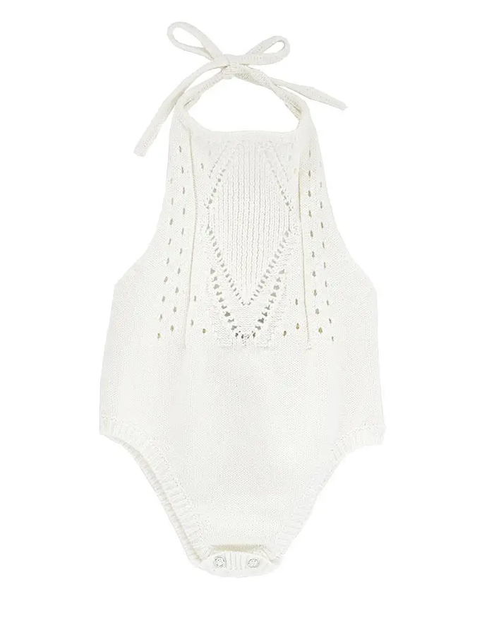 Crochet Halter Romper - Gardenia