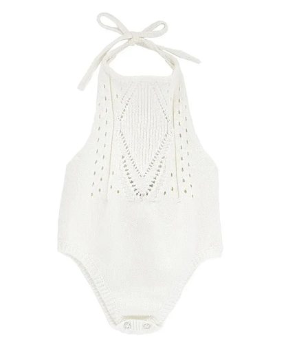 Crochet Halter Romper - Gardenia